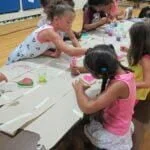 Art classes with Mr. Todd during summer camp