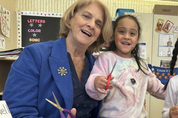 Dr. Day Care students make valentines for their community